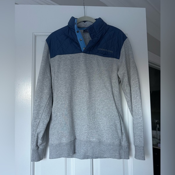 Vineyard Vines Men’s Performance Snap Placket Shep Shirt Gray Heather - Picture 2 of 5